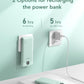 VEGER Portable Charger, Ultra Slim Power Bank Built in Wall Plug and Cables | 10000mAh All in One USB C External Battery Pack, Travel Essentials, Compatible with iPhone, iPad, Samsung, Android, Green