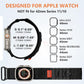 Bandletic Nylon Bands Compatible with Apple Watch Ultra 3/Ultra 2 Band 49mm for Men 46mm 45mm 44mm 42mm(Series 3), Rugged Tactical Sport Strap for iWatch Series 11 10 9 8 7 6 5 4 SE 3 2 1, L-Black