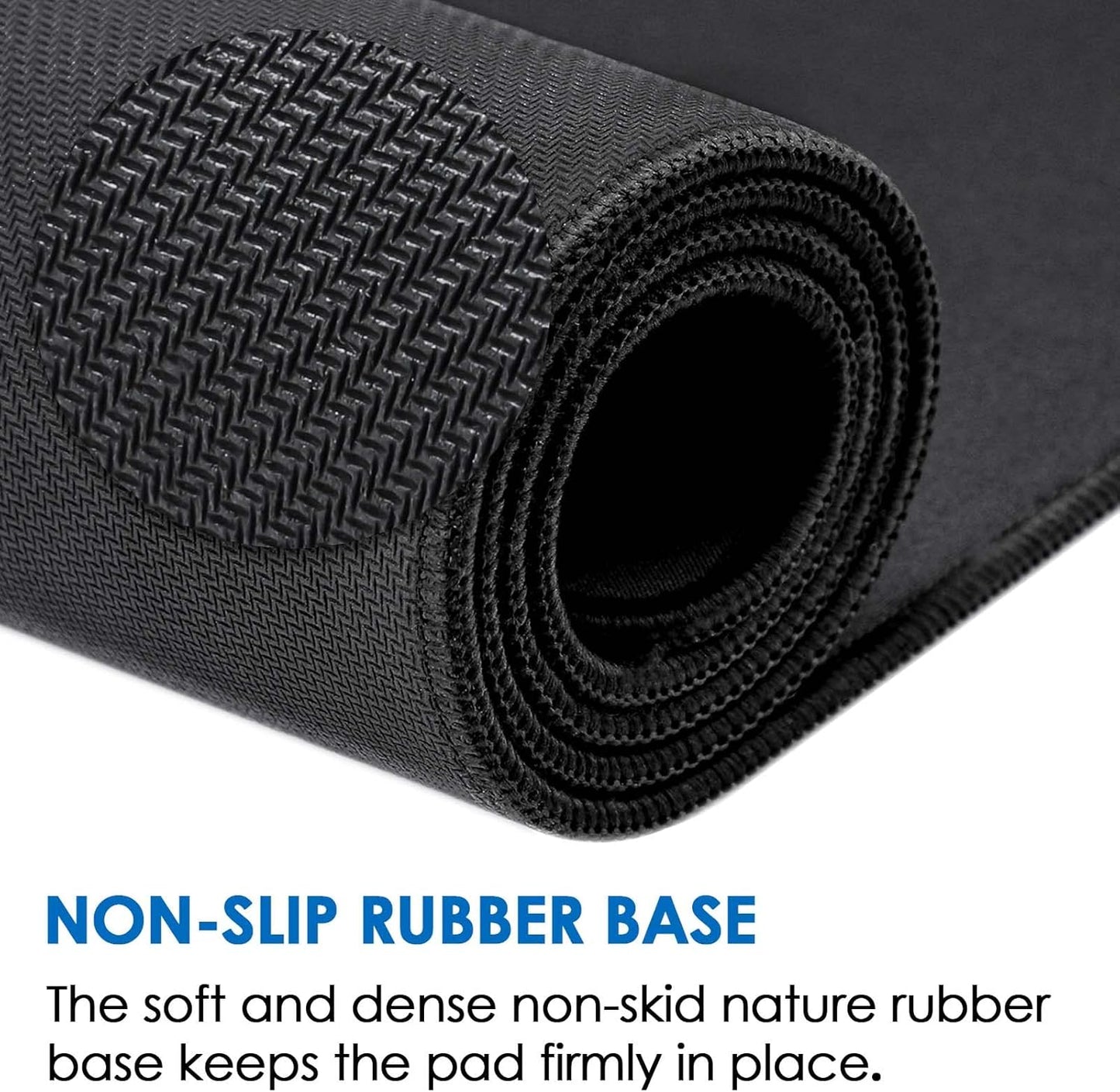 KTRIO Large Gaming Mouse Pad Desk Mat, Superior Micro-Weave Cloth for Precise Mouse Control, Non-Slip Rubber Base, Stitched Edges, Water-Resistant, for Gamer, Office & Home, 31.5" x 11.8" inches