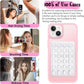 LvShuLiangPin Anteel Silicone Suction Phone Case Mount, Silicon Adhesive Phone Accessory for Smartphones, Hands-Free Mirror Shower Phone Holder for Selfies, Tiktok Videos (White)