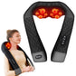 Shiatsu Neck & Back Massager with Heat – 4D Deep Tissue Kneading Massage Pillow for Shoulders, Legs & Full Body (Plug-In Design)