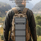 Solar Charger Power Bank 49800mAh with 4 Built-in Cables & 3 Foldable Panels, PD22.5W Fast Portable Phone Charger, External Battery Pack with USB-C in/Output & Flashlight for Outdoor Camping