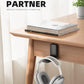 Lamicall Headphone Stand, Sticky Headset Hanger - Adhesive Headphone Holder Hook Mount, Headset Stand Holder Clip Under Desk, Earphone Clamp for Airpods Max, HyperX, Sennheiser, Black