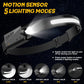 LED Headlamp, 2 Pack Rechargeable Flashlight for Adults, 230 Wide Beam Headlight, Motion Sensor Head Lamp, Adjustable Headband Outdoor Waterproof Head Light for Running, Camping, Hiking