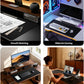 YSAGi Leather Office Desk Pad Protector, Large Mouse Pad, Non-Slip, PU Leather, Laptop Desk Blotter, Waterproof Writing Pad for Office and Home, Black, 23.6" x 13.8"