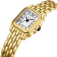 CHEETAH Gold Watches for Women with Small Vintage Bracelet, Rectangular Case Roman Dial