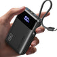INIU 45W Portable Charger, Smallest 20000mAh Power Bank with Build in USB-C Cable, Fast Charging USB C in&Out Battery Pack, Travel Phone Charger for iPhone 17 16 15 Air Samsung S25 S24 Google iPad etc