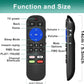 Pack of 2 IR Remote Only for Roku Built-in TV Remote,for Hisense/TCL/Onn/Element/Sharp/Haier/Hitachi/LG/Sanyo/JVC/Magnavox/RCA/Philips/Westinghouse Roku Series Smart TV, Not for Others Roku or TV