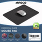 MROCO Mouse Pad [30% Larger] with Anti-Fray Stitched Edges, Premium-Textured Waterproof Surface, Non-Slip Rubber Base, Computer & Gaming Mouse Mat for Laptop, Office & Home, 8.5 x 11 in, Black