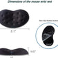 BRILA Ergonomic Memory Foam Mouse Wrist Rest Support Pad Cushion for Computer, Laptop, Office Work, PC Gaming - Massage Holes Design - Wrist Pain Relief (Black Mouse Wrist Rest)