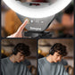 Sensyne 10'' Ring Light with 50'' Extendable Tripod Stand, LED Circle Lights with Phone Holder for Live Stream/Makeup/YouTube Video/TikTok, Compatible with All Phones
