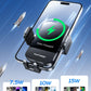 CHGeek Wireless Car Charger, 15W Fast Charging Auto Clamping Car Charger Phone Mount Phone Holder fit for iPhone 16 15 14 13 12 Pro Max 11 XR XS, Samsung Galaxy S24 Ultra S23 S22 S21, S20, S10+, Black