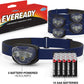 EVEREADY LED Headlamps Pro200 [5-Pack], IPX4 Water Resistant, Bright and Durable Head Lights for Camping, Hiking, Emergency Power Outage (Batteries Included)
