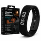 Vibrating Alarm Wristband Clock for Heavy Sleepers Wake Band Wrist Watch Silent Vibration Bracelet Loud Adults Strike Deaf People Despertar with that Won't Partner Extremely Deep (Black)