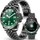 2025 DA GPT Smart Watch with Bluetooth Call,1.19-inch AMOLED Display, 24/7 Heart Rate, Blood Oxygen, Blood Pressure, Sleep Monitor, 107 Sports Fitness Tracker, Compatible Android and iOS Black Green