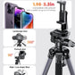 CAMBOFOTO 74″ Aluminum Camera Tripod – Heavy‐Duty Professional Tripod Stand for DSLR & Mirrorless Cameras, Smartphones & GoPro – Lightweight Travel Tripod with 360° Pan Head & Phone Mount