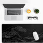 Japanese Sea Wave Large Mouse Pad, Anime Black Gaming, Extended Kanagawa Mat Desk Pad, 3mm Thick Long Non-Slip Rubber Base Mice Pad, 31.5 X 11.8 Inch