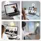 LED Ring Light Video Conference Lighting Kit, Dimmable 3200K–6500K Clip-On Light for Laptop, Phone & Monitor (Black)