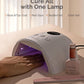 MelodySusie Compact Advanced UV LED Nail Lamp, P-Plus30F Nail Dryer with 3 Timers & Smart Sensor Cures All Gels, Especially Rhinestone Glue, Solid & Liner Gel Polishes for Advanced DIY at Home-White