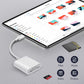 USB C SD Card Reader, WNXSLOAD SD Card Adapter with SD MicroSD Dual Slots for iPhone 15 16 iPad Mac MacBook Laptop, USB-C/TypeC High-Speed Trail Camera Memory Card Reader, Plug & Play - 2 Slots