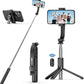 SelfieShow Extendable Selfie Stick Tripod – Wireless Remote, Portable & Lightweight for iPhone & Samsung