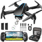 Oddire Drone with Camera - Drones for Adults, with 2 Batteries, Carrying Case, Propellers, 1080P HD Foldable Drone with Stable Hover, Trajectory Flight, Gravity Control, One Key Take Off/Land, 3D Flip