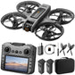 Drone with UHD Camera, Drone with Screen on Controller for Beginners, Remote Control Quadcopter with 2 Batteries, One Key Start, Easy to Fly, Altitude Hold, 3D Flips, Carrying Case （Dark Gray）