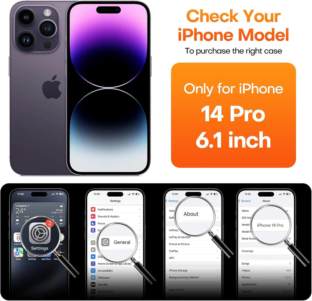 ImpactStrong Magnetic Guard Designed for iPhone 14 Pro Case [Camera Protection] [Military Grade Drop Tested] [Compatible with MagSafe] Slim Translucent Matte Phone Case (6.1") - Dark Green