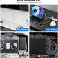 4 in 1 Retractable Wall Charger with Dual Cables,40W Retractable Phone Charger Wall Plug with Dual USB Ports,20W USB C Chargers Block Fast Charging for iPhone 17 16 15 14 13,LG, Galaxy S24 23,Pixel