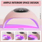 72W UV LED Nail Lamp, UV Light for Gel Nails with 18 Beads, 3 Timer Nail Dryer, LCD Display, Auto Sensor, Professional Nail Lamps