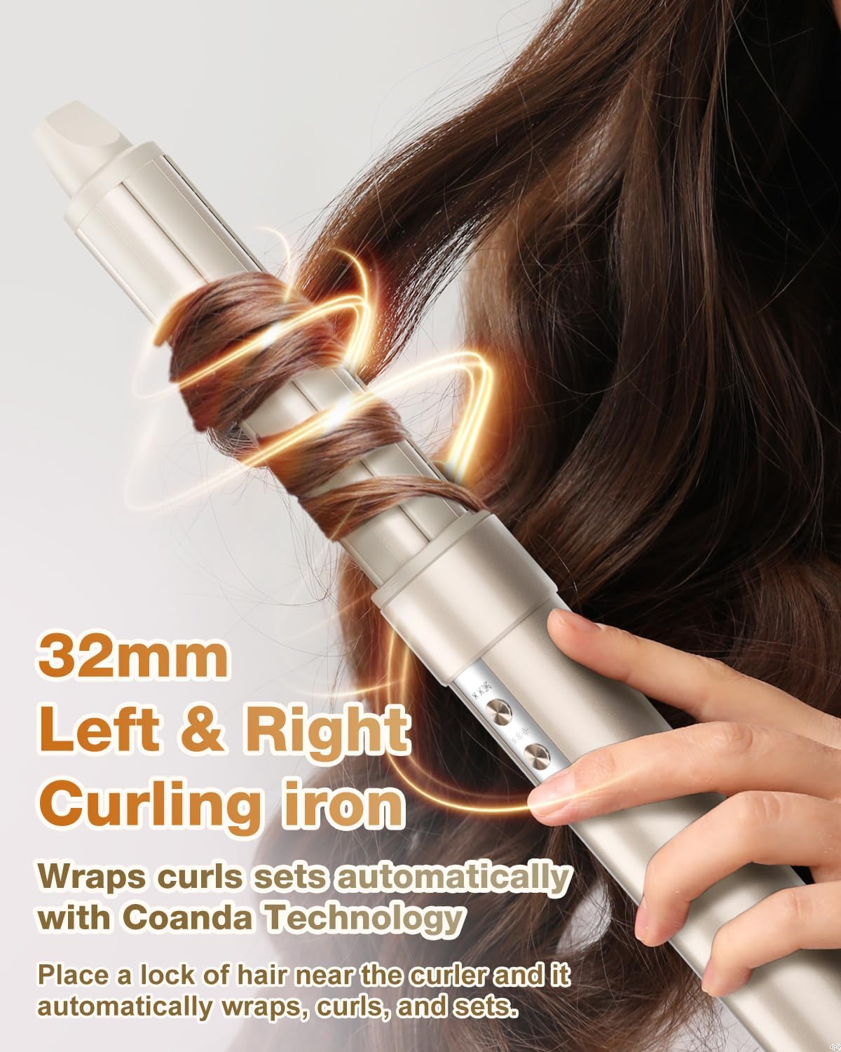 7MAGIC 6 in 1 Multi Hair Styler Dryer Brush, 110,000 RPM High-Speed, Negative Ionic, Fast Drying for Professional Blow Dry, Curling, Volumizing (Gold)