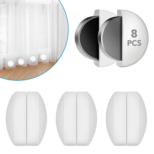 8 Pcs Shower Curtain Weights, Silicone Wrapped Heavy Duty Shower Curtain Magnets, Curtain Weights Heavy Outdoor