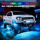Rock Lights for Trucks, 10 Pods RGB LED Rock Lights with APP/Remote Control & Music Mode, High Bright Multilcolor Waterproof IP68 Rock Neon Light Kits for Pickup Off Road RZR SUV ATV UTV Car
