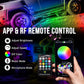 Rock Lights for Trucks, 10 Pods RGB LED Rock Lights with APP/Remote Control & Music Mode, High Bright Multilcolor Waterproof IP68 Rock Neon Light Kits for Pickup Off Road RZR SUV ATV UTV Car