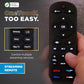 UltraPro OneTouch Universal Remote Control for Samsung TV, LG Universal Remote Control for Smart TV, Roku Remote Replacement, Vizio, Sony, Backlit, Black, 83758
