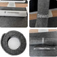 Felt Desk Mat | Computer Mat for Desk(36x12Inches) | Large Felt Mouse Pad and Keyboard Mat | Desk Protector for Office | Dark Gray
