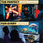PowerBear 4K HDMI Cable 10 ft | High Speed Hdmi Cables, Braided Nylon & Gold Connectors, 4K @ 60Hz, Ultra HD, 2K, 1080P, ARC & CL3 Rated | for Laptop, Monitor, PS5, PS4, Xbox One, Fire TV, & More