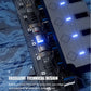 USB 3.0 Hub, PANPEO 7-Port USB Data Hub Splitter with 3ft Long Cable USB Extension for Laptop,PC Computer,Surface Pro, PS4/5, Flash Drive, Mobile HDD - with LED Individual On/Off