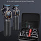 Professional Hair Clippers for Men, Professional Barber Clippers and Trimmer Set, Cordless Hair Clippers for Hair Cutting with Package Case, Powerful 9000 PRM Rechargable Electric (Black)