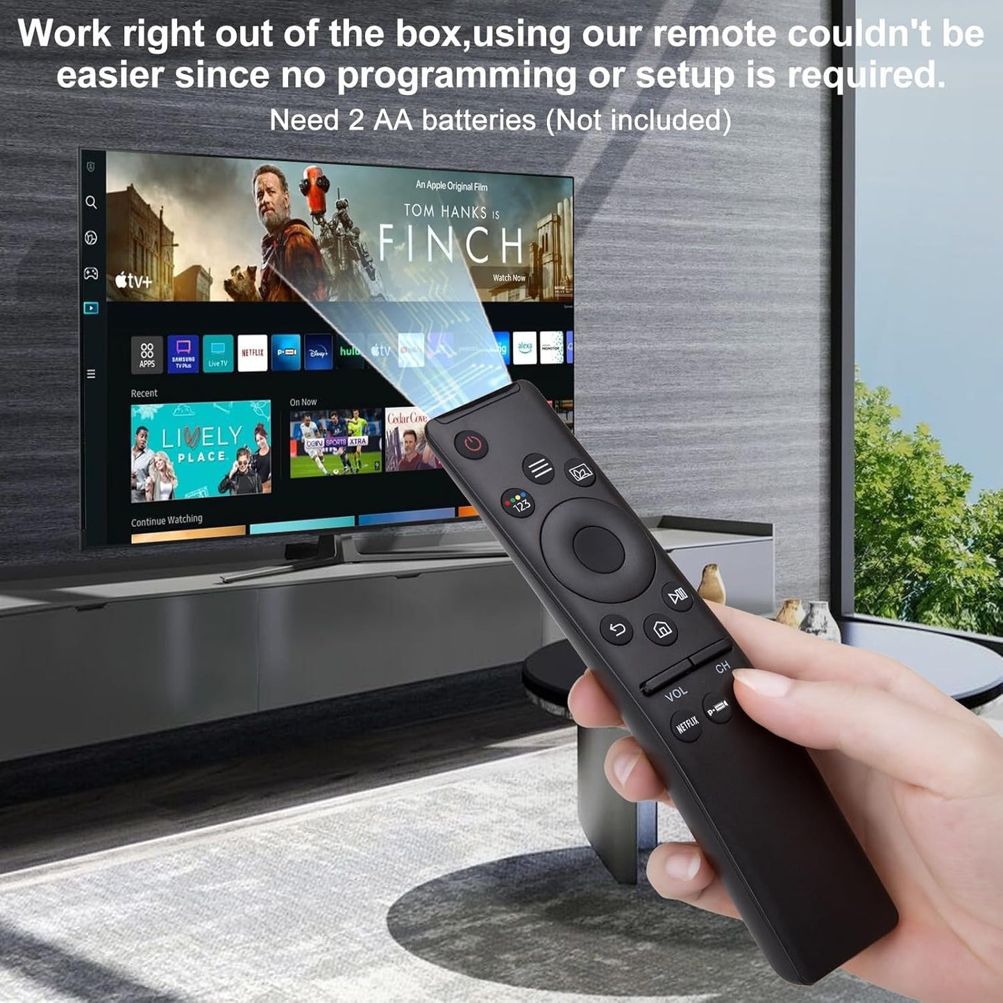 Pack of 2 Universal for All Samsung Smart TV Remote Control, Replacement Compatible for All Samsung Smart TV