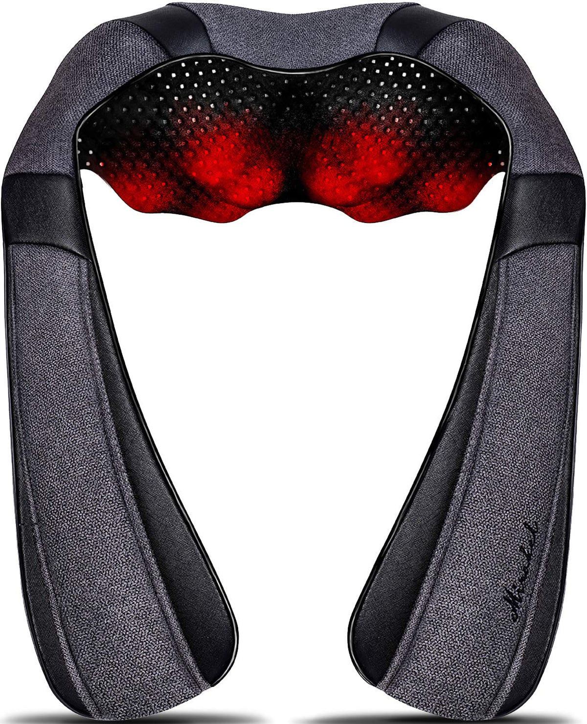 Mirakel Neck & Back Massager with Heat – Shiatsu Electric Kneading Massager, Ergonomic Design, Full-Body Comfort and Relaxation, Perfect Christmas Gift for Women, Men, Mom, Dad