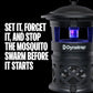 Dynatrap DT1130SR 1/2 Acre Mosquito & Flying Insect Outdoor Trap and Killer – Kills Mosquitoes, Flies, Wasps, Gnats, & Other Flying Insects - Bug Zapper Alternative – Black