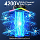 Bug Zapper Outdoor, 4-in-1 4200V Electric Mosquito Zapper, Cordless Rechargeable Bug Zapper Fly Zapper with 5000mAH Battery, Waterproof IP68, Portable & Wireless Insect Zapper for Camping Patio