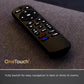 UltraPro OneTouch Universal Remote Control for Samsung TV, LG Universal Remote Control for Smart TV, Roku Remote Replacement, Vizio, Sony, Backlit, Black, 83758