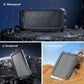 Solar Charger Power Bank 49800mAh Portable 15W Fast Charging Power Bank with QC3.0 USB-C & Dual USB-A Ports for Cell Phones, LED Flashlight, Carabiner, Waterproof Solar Panel for Camping, Outdoor