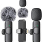 MAYBESTA Wireless Mini Microphone for iPhone, Android Phone - Bluetooth Lavalier Lapel Mic for Audio Video Recording - Clip on Content Creator Microphones for YouTube Tiktok Podcast Vlogging