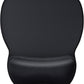 MROCO Ergonomic Mouse Pad with Gel Wrist Rest, Smooth Wrist Support Surface, Non-Slip PU Base for Pain Relief, Comfortable Mousepad for Computer, Laptop, Office & Home, 9.4 x 8.1 in, Black