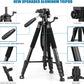 VICTIV 74” Camera Tripod, Tripod for Camera and Phone, Aluminum Professional Tripod Stand for Canon Nikon with Carry Bag and Phone Holder, Compatible with DSLR, iPhone, Spotting Scopes, Max Load 9.5Lb