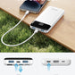 Charmast Portable Charger with Built in Cables, Power Bank with Cords Wires, Slim 10000mAh Travel Battery Pack 6 Outputs 3 Inputs 3A Fast Charging for Samsung Google Pixel LG Moto iPhone iPad