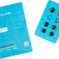 JLab Cloud Foam Mnemonic Earbud Tips, 4 Pairs of Custom Fit Universal Tips, Memory Cloud Foam, Black/Blue